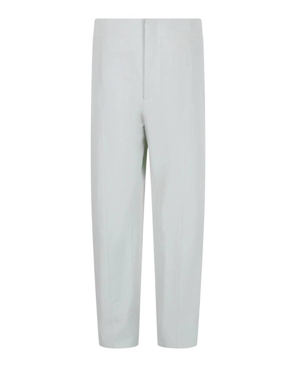 NEW SALVATORE FERRAGAMO men's twill chino trousers in white